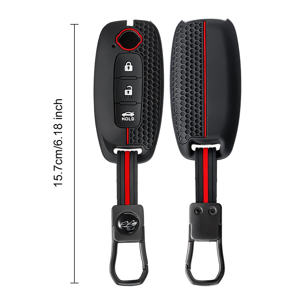 Silicone Keychain Key Cover Case For Nissan Versa X-Trail T33 Serena Rouge Kicks Pathfinder Ariya Rogue Car Accessories