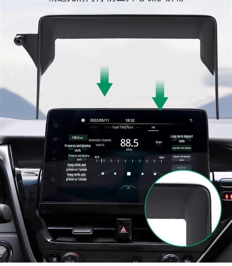 Toyota Camry 2023 8th Gen Car Mount - Luxury & Fashion Edition, Large Screen Center Console.