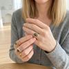 Vintage Amber Open Finger Rings Creative Opening Rings Bride Jewelry Finger Rings  Girls