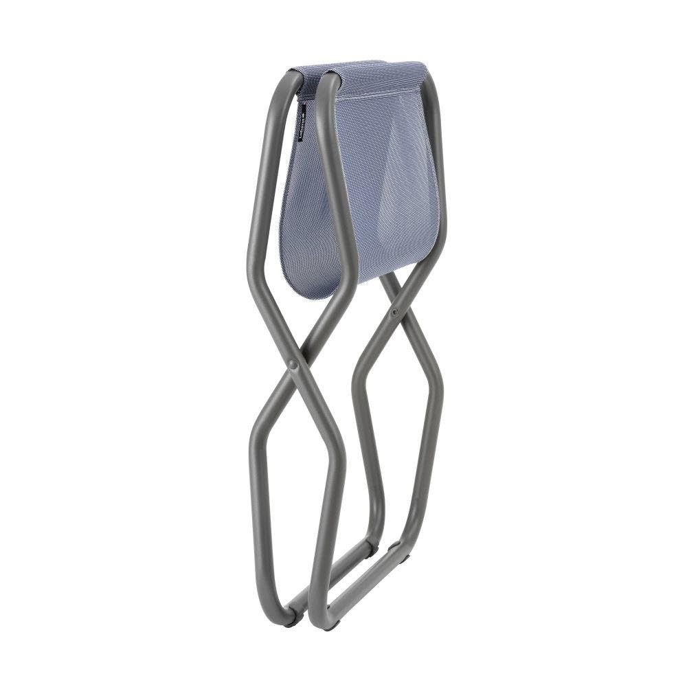 Lafuma Folding Footrest 66cm x 51cm x 35cm Ottoman Stool Compact Next Iso Blue Ocean Blue Made in France Frame 5 Genuine Japanese Product Width