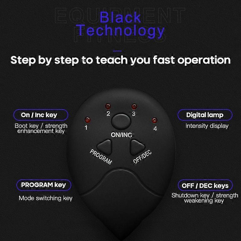 Wireless EMS Muscle Stimulator Toner ABS Abdominal Trainer Body Fitness Massager