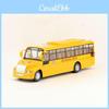 Alloy School Bus Model With Sound Light Effects For Collectors And Kids