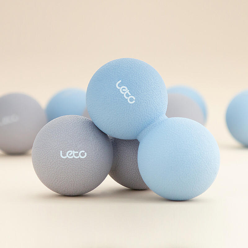 

Leto TPE Dual Peanut Massage Ball Pilates Peanut Ball Acupressure Ball TPE Dual Massage Ball LYB-P02 / Sky Blue