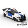 Compatible With Building Blocks MOC Set Racing Speed 8 Gefort Mustang Police Car Roadblock Sports Car Boy
