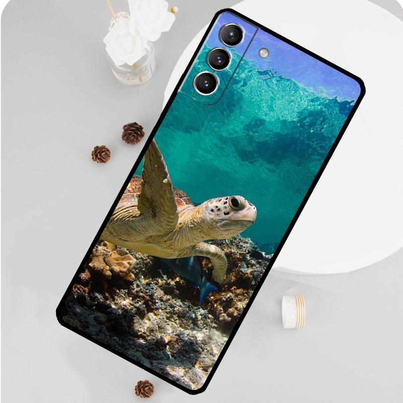 

Ocean Sea Turtle Phone Case For Samsung Galaxy S26 S23 Ultra S20 S21 S22 S24 S25 Plus S10 S25 FE Funda Cover Galaxy S22 Plus