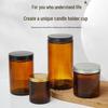 New Tea-Colored Thick Glass Light-Blocking Brown Wide-Mouth Soil Sampling and Dispensing Bottle