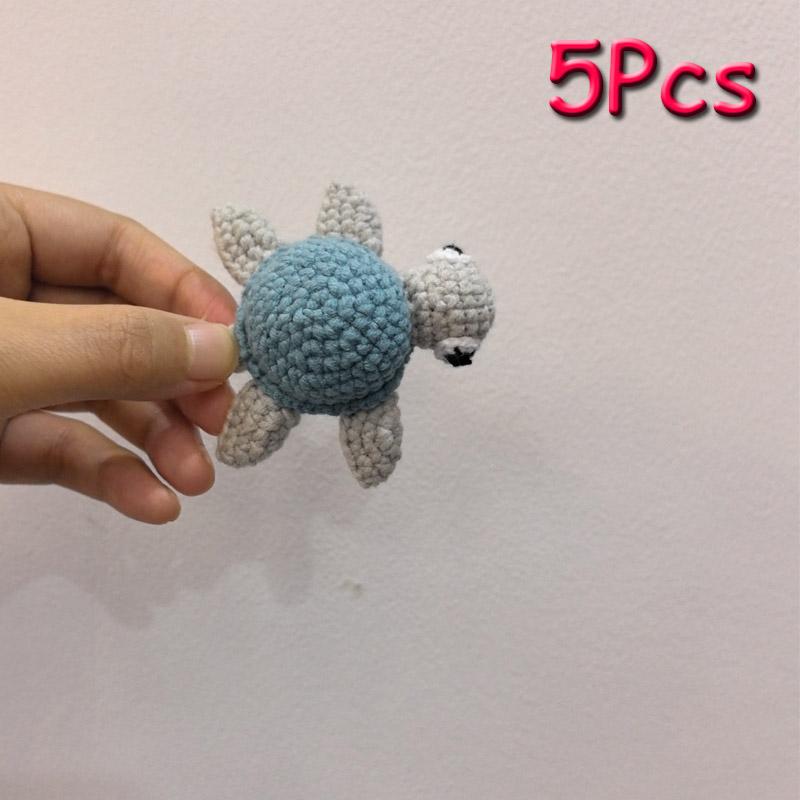 5pc Crochet Beads Animal Rabbit  Chewable Beads DIY Wooden Teething Knitting Beads Jewelry Crib Sensory Toy Baby Teether