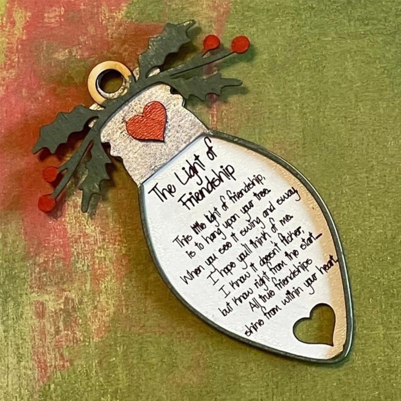 Christmas Friendship Ornaments for Christmas Tree Decorations Christmas Present Gift for Friends Besties BFFWomen