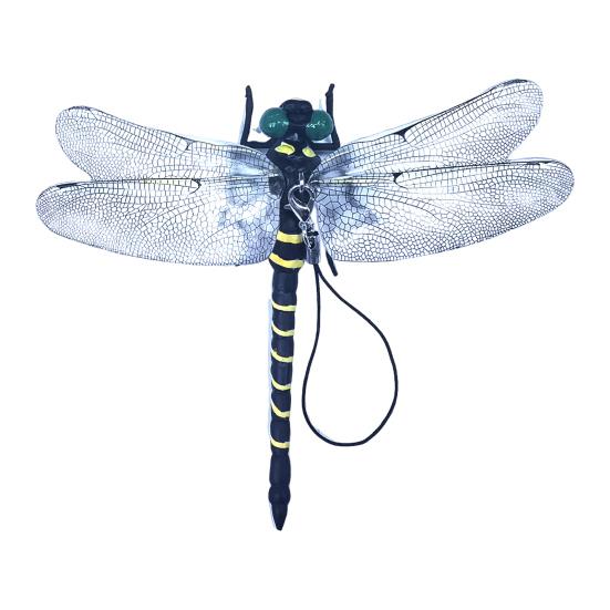 Künstliche Libellen-Dekoration mit Kordel/Anstecknadel Tragbar Outdoor Camping Mücken Fliegenabwehr Simuliertes 3D Libellenmodell Ornament Kinder Lernspielzeug