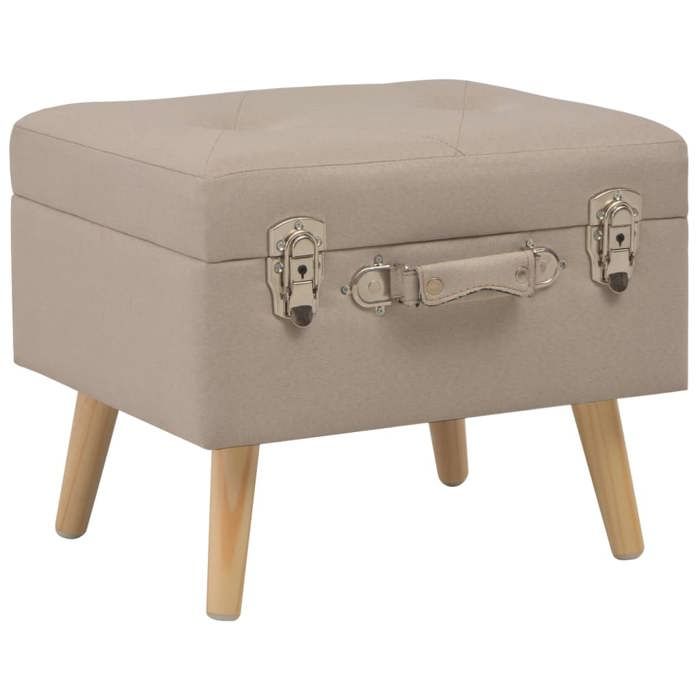 VidaXL Tabouret de Rangement Siège Pouf Coffre de Rangemen Boîte de Stockage Repose-Pied Salon Chambre à Coucher Intérieure 247518