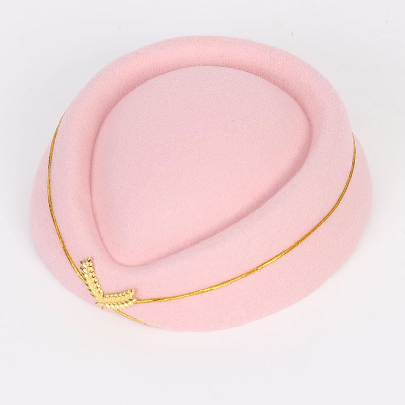 

Шерстяной берет стюардессы, шляпа стюардессы высокоскоростной железной дороги, шляпа для униформы администратора на стойке регистрации отеля