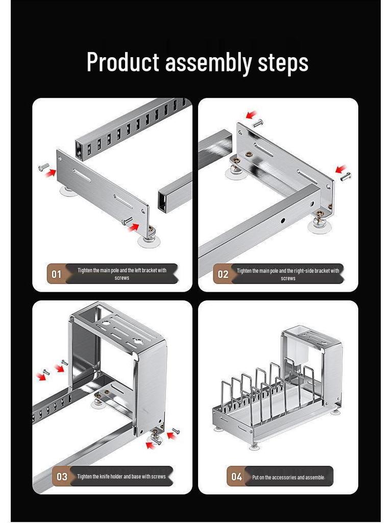 Extendable Stainless Steel Cookware Storage Rack for Kitchen Shelves and Under Sink Cabinets