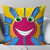 B-Bugbo Cartoon Cute Pillow Case Square Pillow Bedroom Sofa Leisure Comfort Cushion Car Living Room Home Decoration 40X40