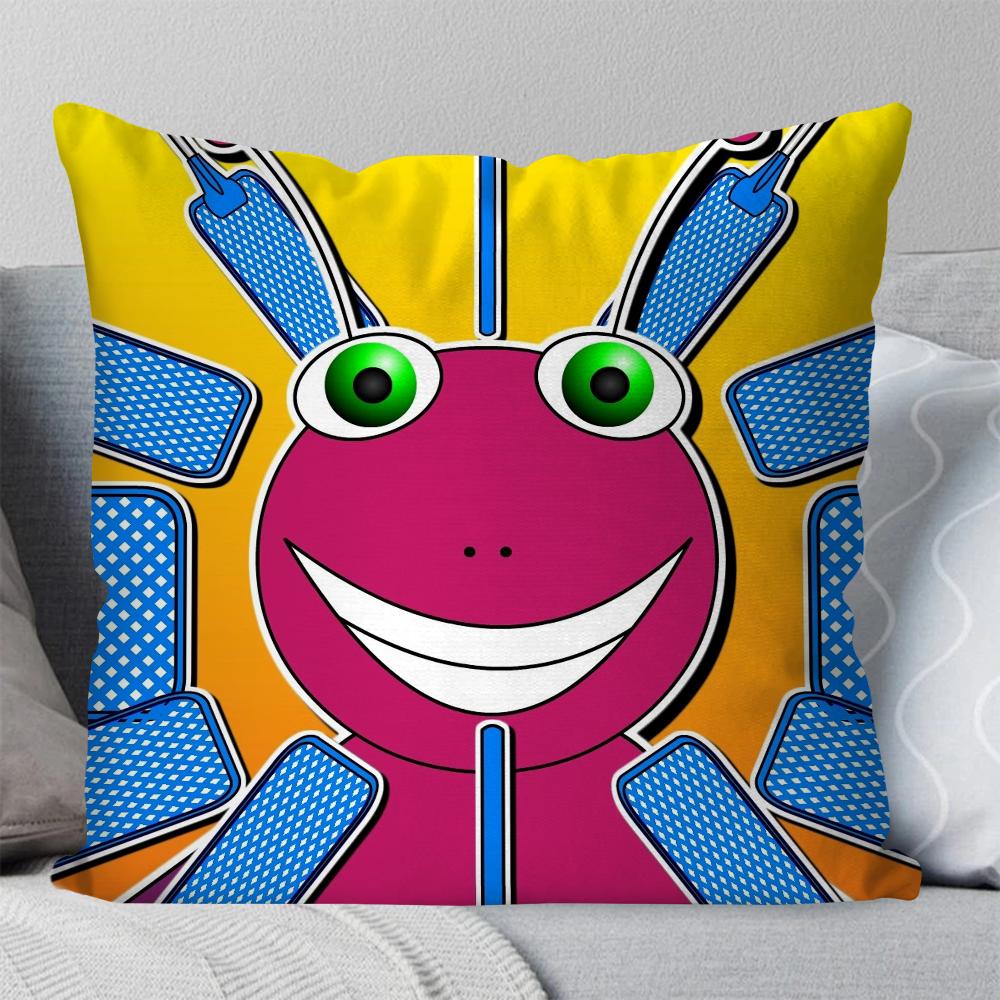 B-Bugbo Cartoon Cute Pillow Case Square Pillow Bedroom Sofa Leisure Comfort Cushion Car Living Room Home Decoration 40X40