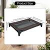 Bed PU Leather Non Slip Feet Detachable Breathable Pet Cot for Small Dogs Bedroom