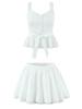 Women's Spring 2026 European & American Style Tie-Up Camisole + Skort Set M11750/1