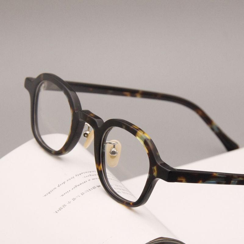 Japanese And Korean Plate Small Square Frame Glasses Retro Niche Men And Women Small Face Myopia Frame Tortoiseshell Personality Small Frame