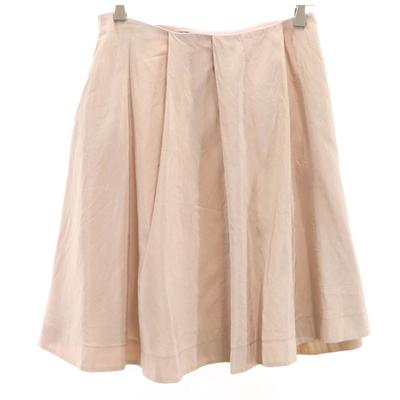 Made In Italy Midi Length Pleated Skirt 34 Pink Women Used