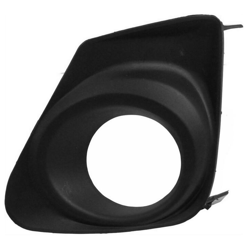 AA92-Fog Light Trim Set For 2011-2013 Toyota Corolla Left & Right Black Plastic 2Pc