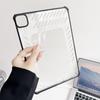 For iPad Air 11 (2025)/(2024) Case Hollow Frameless Ventilated TPU Acrylic Clear Tablet Cover