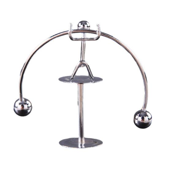 Mini Balancing Iron Men Toy Helicopter Weightlifter Horizontal Bar Guitar Man Physics Balance Toy Tumbler Kinetic Art Decompressive Desk Toy Home