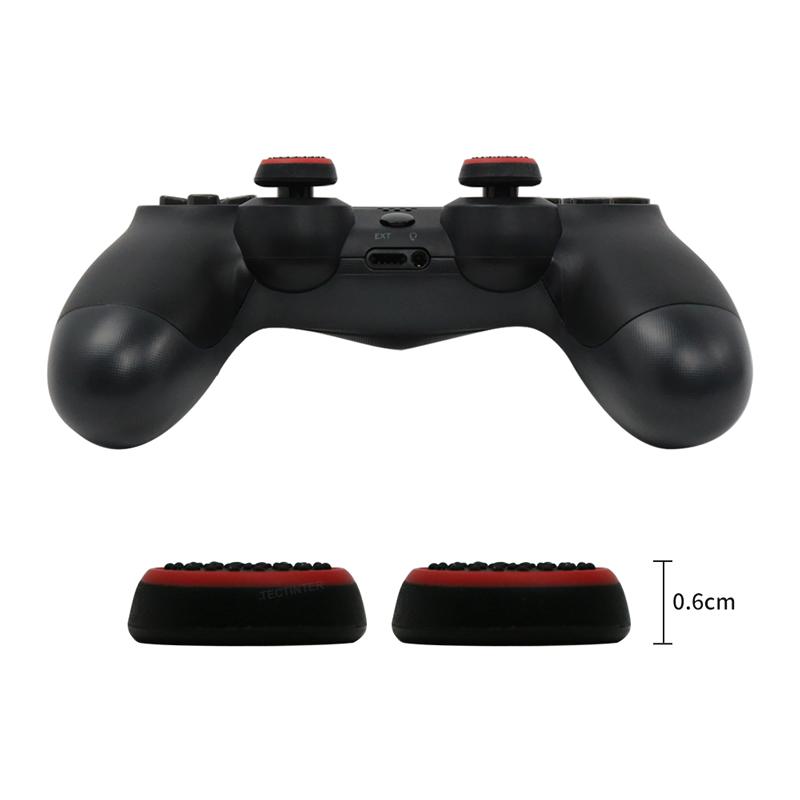 4pcs Silicone Analog ThumbStick Cover for PS5/PS4/PS3/Switch 2 Joystick Grip Cap for Xbox One/Xbox Series X S/360 Controller