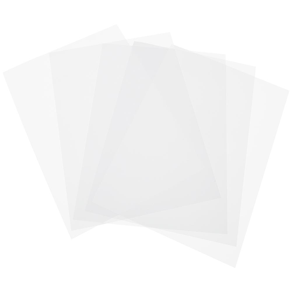 10Pcs Shrink Film Semitransparent Frosted Heat Shrinkable HandPainted  Sheet 0.2mm 2029#