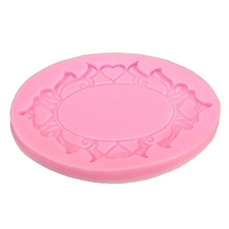 Silikon-3D-Spiegelrahmen-Fondantform, Kuchendekoration, Schokoladen-Backform