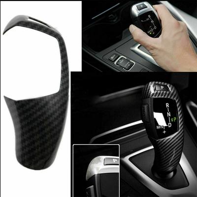 POSSBAY New Carbon Fiber Style Gear Shift Cover For BMW X3 X4 X5 X6 F20 F22 F30 F32 F10 F12
