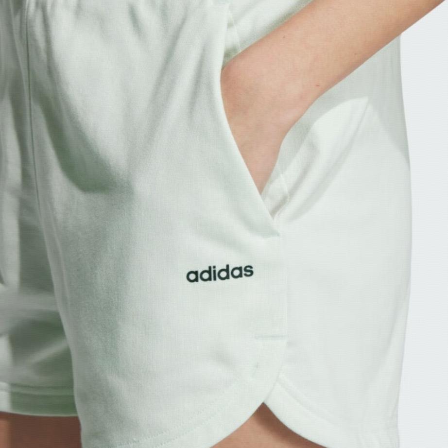 Adidas Comfortable Lace-Up Casual Shorts Women Shorts Crystal-Blue JI5985