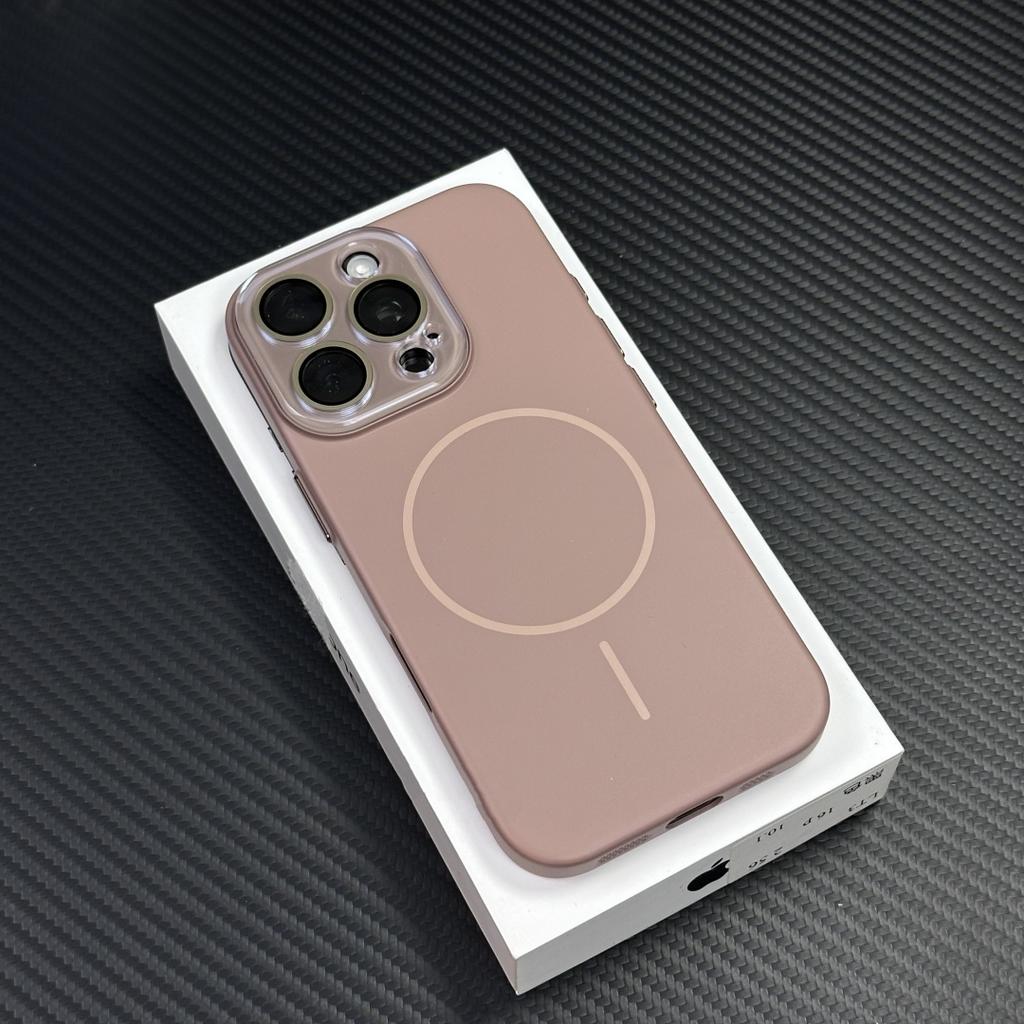 Luxury Camera Protection Phone Case for iPhone 16 15 14 Plus 13 12 Pro Max For Magsafe Wireless Charge Magnetic Hard Matte Cover