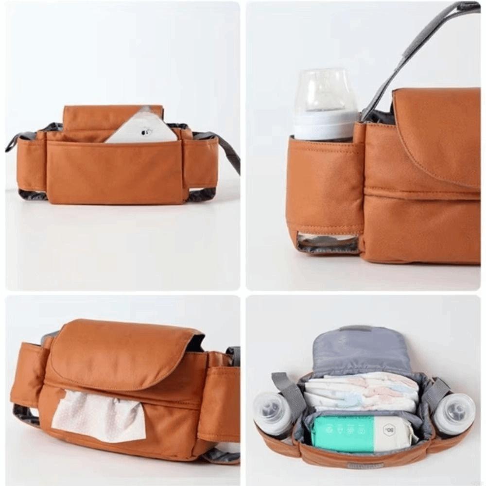 Large Capacity Stroller Hanging Bag Detachable Design Stroller Cup Holder  Casual Use