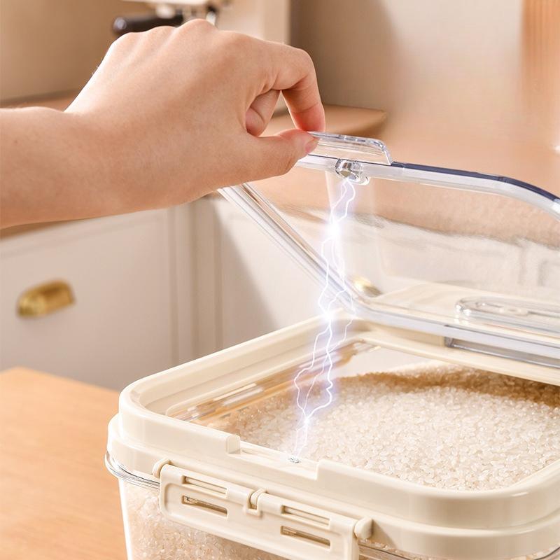 Moisture-proof Rice Bucket, Flour Storage Tank, Storage Box, Pet Food Storage Bucket, Cat Food Bucket, Coarse Grain Rice Box, Rice Bucket