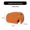Elephant Design Leather Tissue Box