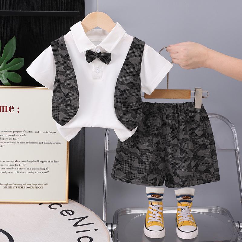 

Summer Children s Two-Piece Set: Vest & Shorts 90cm