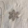 Sliver Color Snowflake Hair Clip Women Girls Sweet Bangs Side Clip Glitter Shiny Edge Hairpins Christmas Xms Headwear