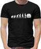 Evolution Of Man Reliant Robin Driver Mens T-Shirt - Del Boy - Rodney - TV - Car