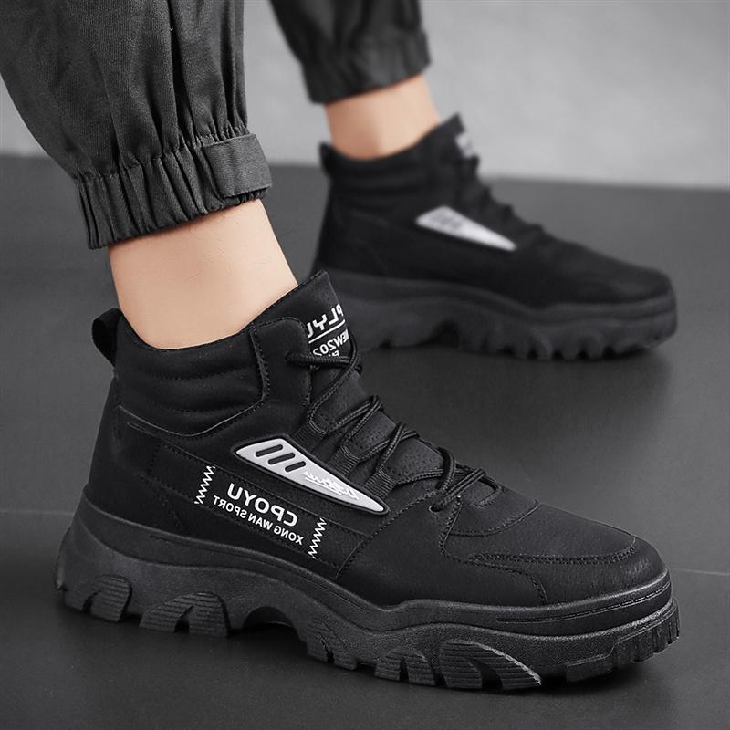 Herbst Martin Stiefel Sneaker Erhöhende Plateauschuhe Freizeit Atmungsaktive Schuhe Erhöhende Schuhe