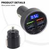 1 Pcs Super Fast 33W PD QC3.0 Type-C Car Charger Socket Adapter 6 Charger Charger Black Car Acesssories Tools