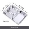Stainless Steel Compartment Lunch Box for Students