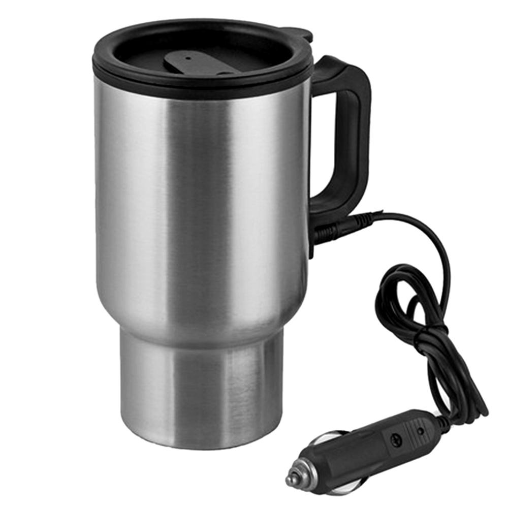 Auto Car Heating Thermos Travel Electric Kettle 500ml Vacuum Bottle Coffee Tea