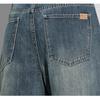 Jeanswest Men's Retro Loose Fit Wide-Leg Straight Jeans