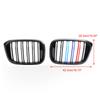 2PCS M-Color Kidney Grill Grille 51138469959 Fit BMW G01 X3 G02 X4 Gloss Black