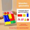 Geometrische Formen aus Holz – Lernspielzeug für Kinder zur Förderung der mathematischen Fähigkeiten im frühen Kindesalter