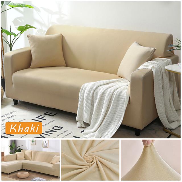 Elastic Plain Solid Sofa Cover Stretch Allinclusive Couch Cover For Living Room Corner Armchair Sofa Case L Shape Need Buy