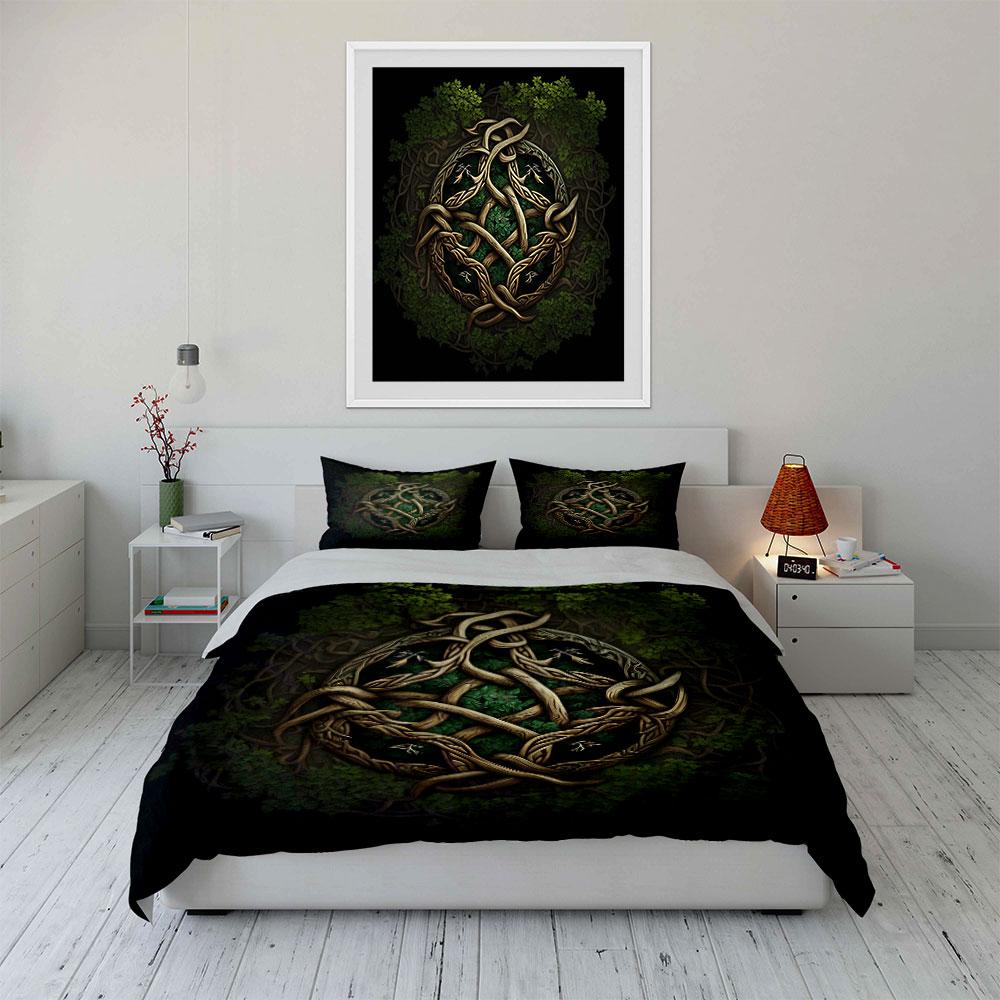 Nature-Inspired Artwork Decorative Set Soft Comfortable Duvet Cover Bedding Set Included 1*Duvet Cover & 2*Pillowcases, Gift
