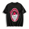 Grumpy Mad Santa Print Merry Christmas Casual Top Pure Cotton T-shirt