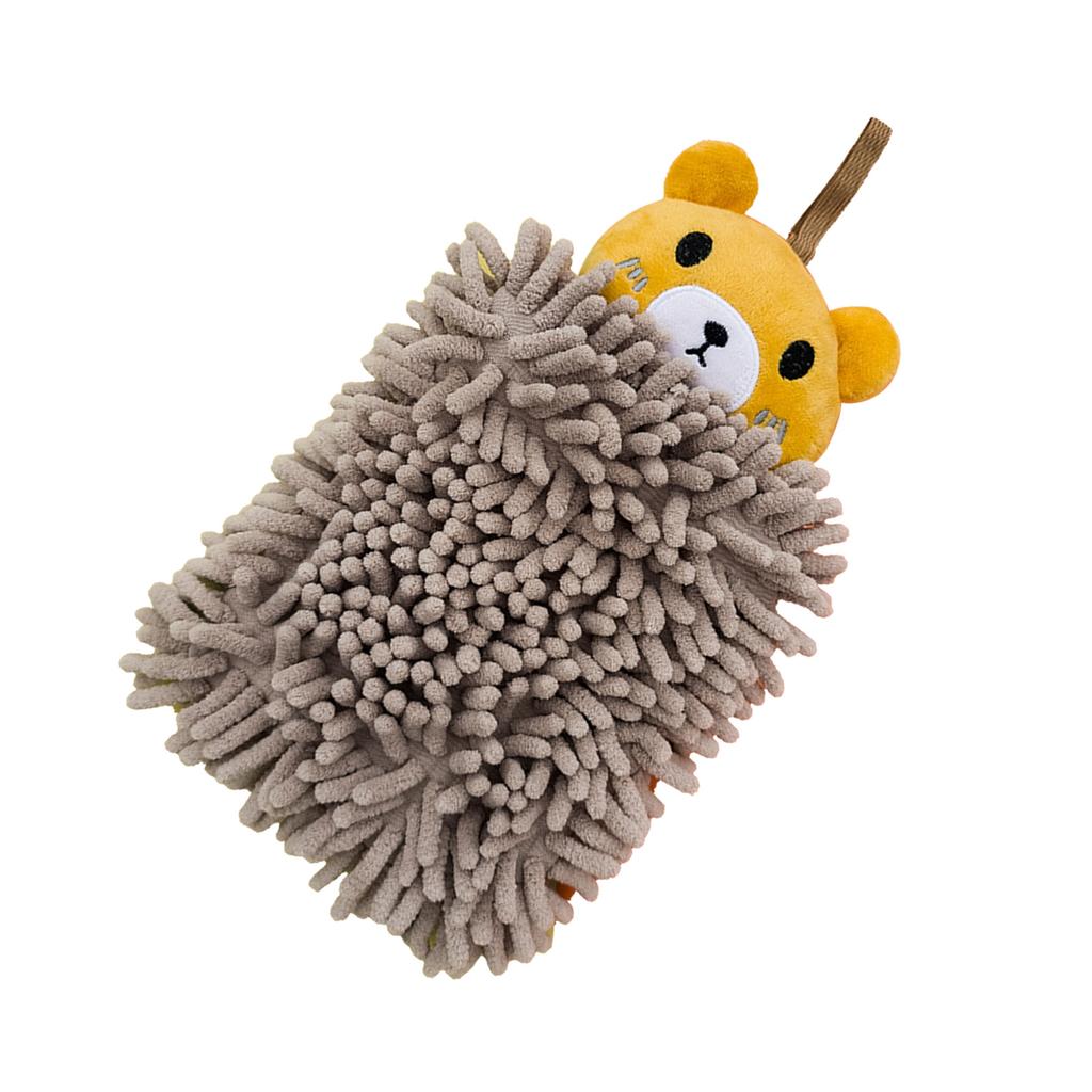 Hanging Hand Towel Quick Drying Microfiber Cleaning Cloth Cute Cartoon Absorbent Towel for Home Kitchen Bathroom Little