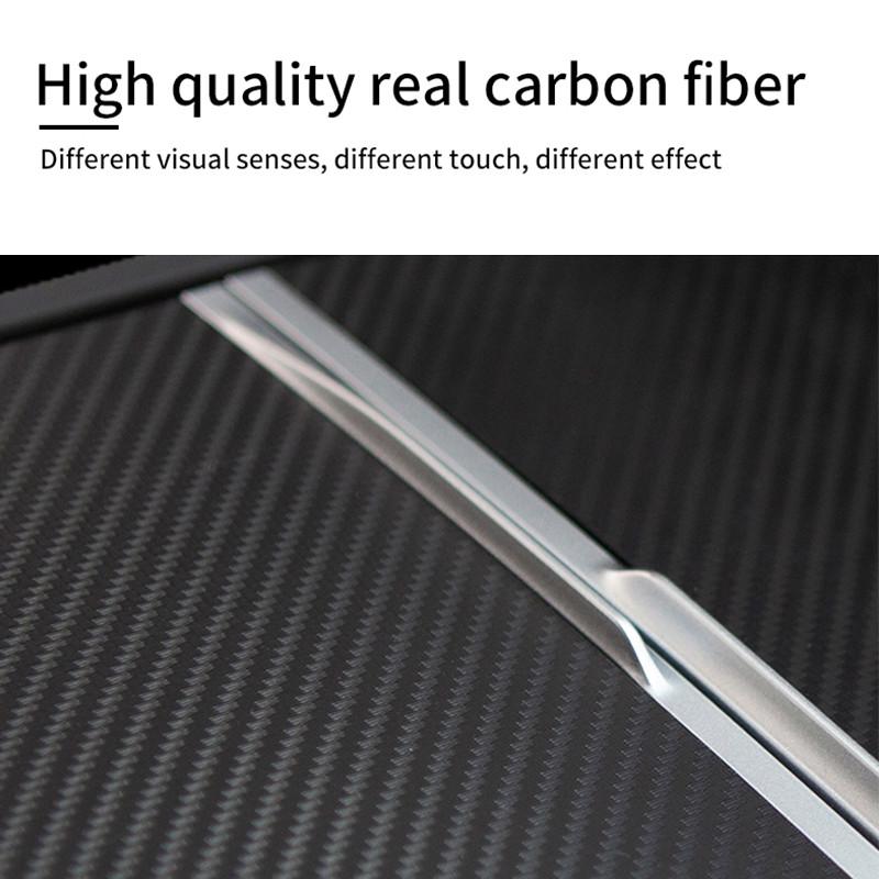 Heenvn For Tesla Model 3 Highland Model Y Juniper Model YL 2026 Center Console Panel PC Decor Cover Adhesive Trims Car Interior