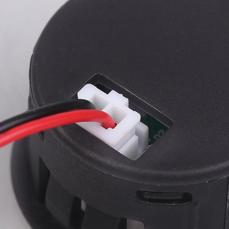 2 Pcs Dc 4-100V Car Voltage Gauge Led Digital Display Waterproof Voltmeter Round Panel Voltage Meter Volt Detector Tester
